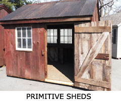 Compare Shed Styles - Primitive Shed