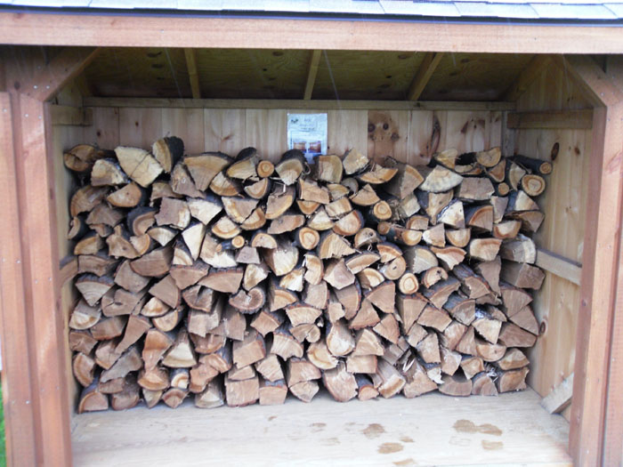 Garden Shed Firewood Storage