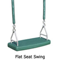 Flat seat swing