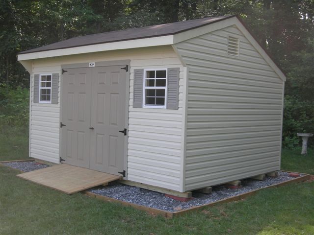 The Saltbox Wood Shed on pad